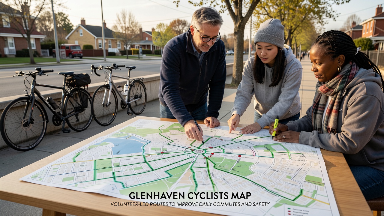 Glenhaven Cyclists Map Volunteer-Led Routes to Improve Daily Commutes and Safety