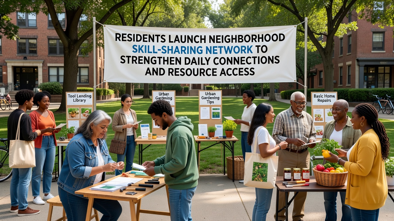 Residents Launch Neighborhood Skill-Sharing Network to Strengthen Daily Connections and Resource Access