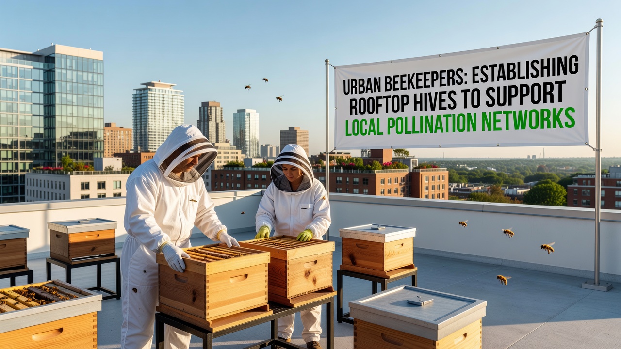 Urban Beekeepers Establish Rooftop Hives to Support Local Pollination Networks